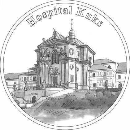 Barokní lázně Kuks - Hospital [Pamětní medaile a ražby ze zajímavých  lokalit v ČR - www.pametni-mince.cz]